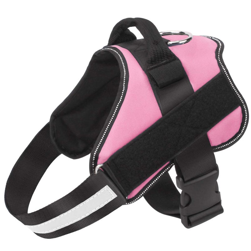 Bolux Dog Harness, No-Pull Reflective Dog Vest, Breathable Adjustable Pet Harness with Handle for Outdoor Walking - No More Pulling, Tugging or Choking (Pink, S) - Image 1